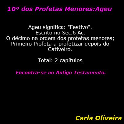 Ageu - Profetas Menores - Os 12 Profetas Menores