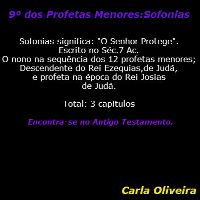 Sofonias - Profetas Menores - Os 12 Profetas Menores