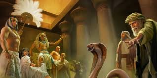 SERPENTE - Êxodo 7.10 A vara de Moisés e Arão-- Lançou Arão a sua vara diante de Faraó